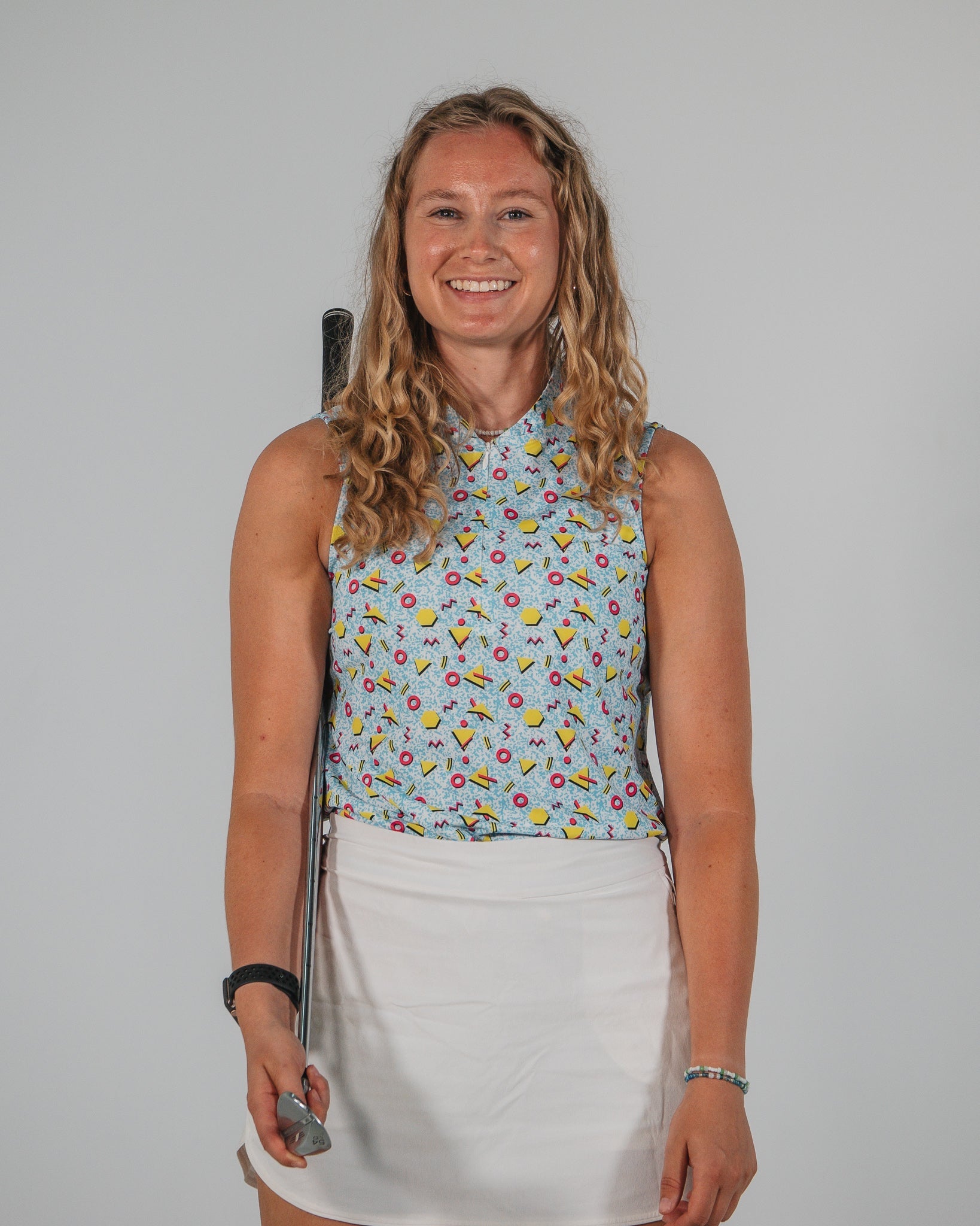 Retro Sleeveless Polo