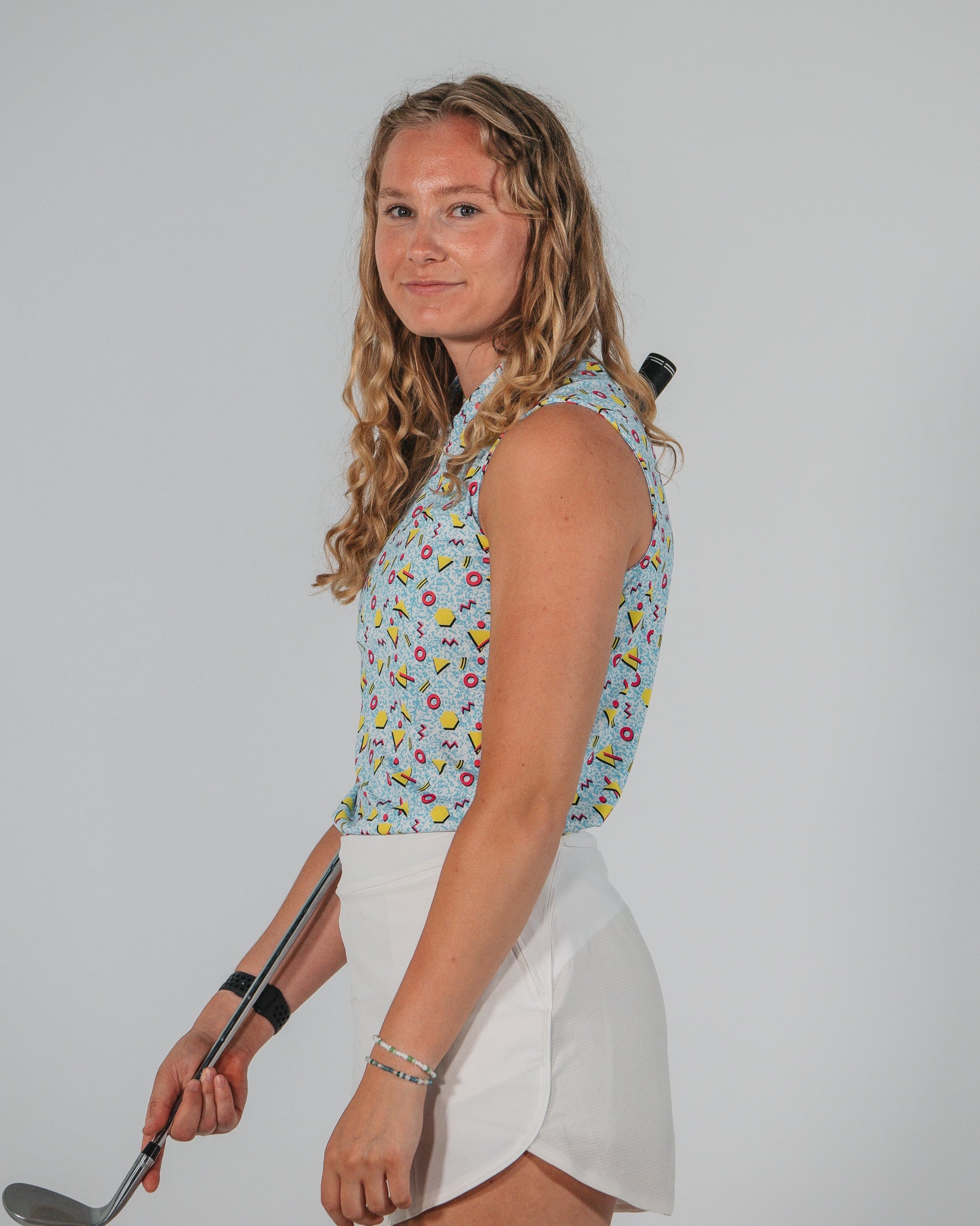 Retro Sleeveless Polo