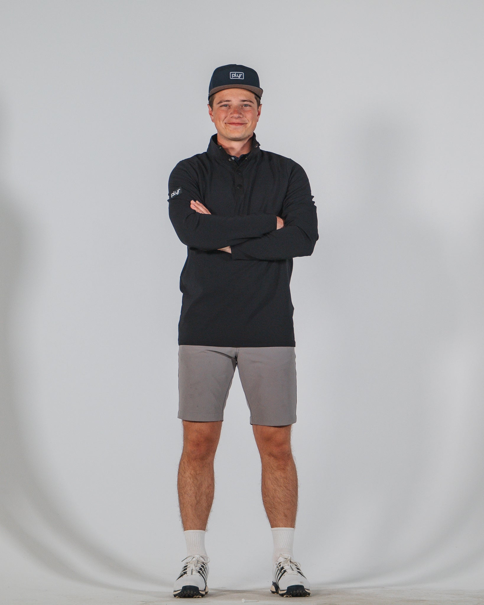 Tones Quarter Button - Black