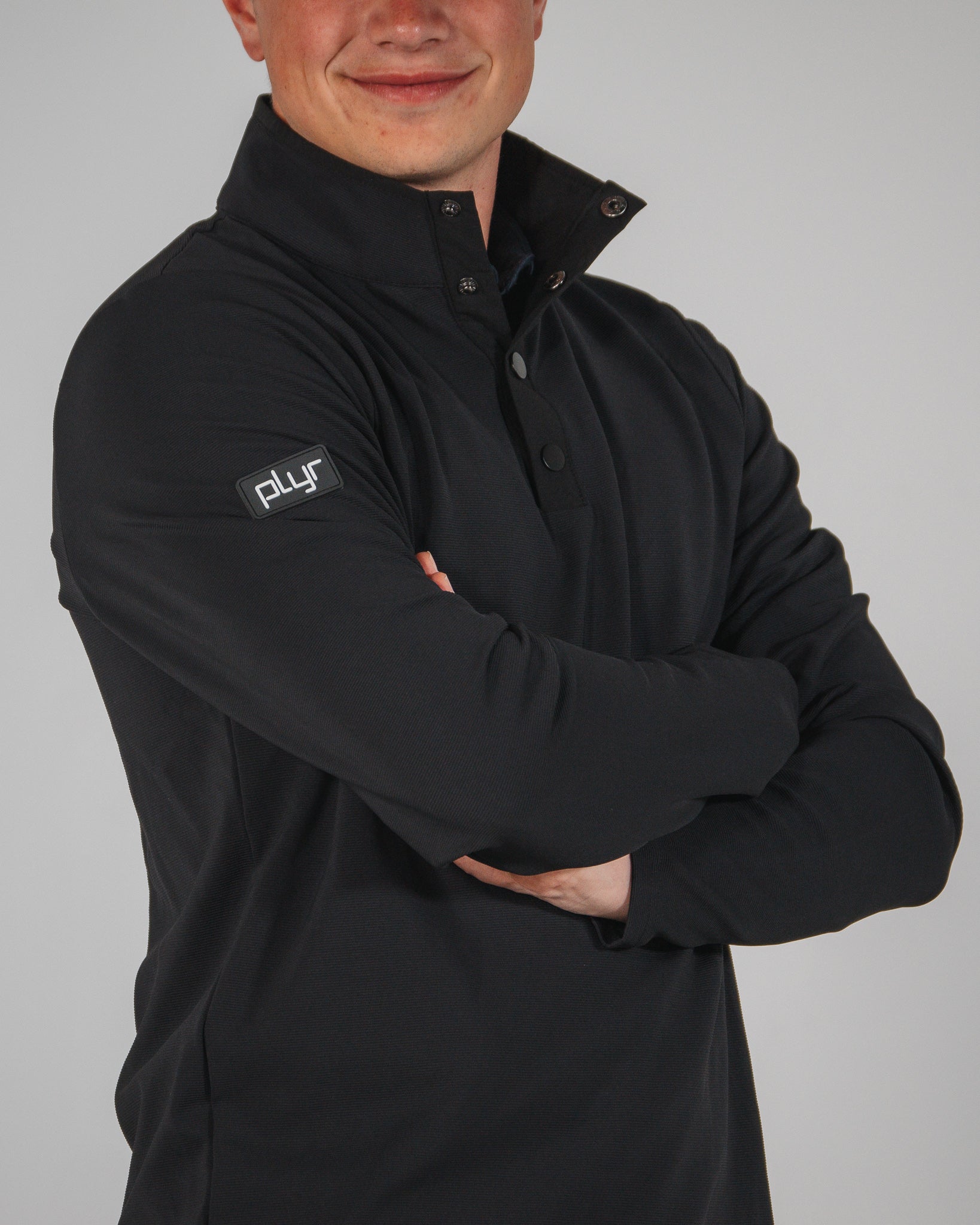 Tones Quarter Button - Black