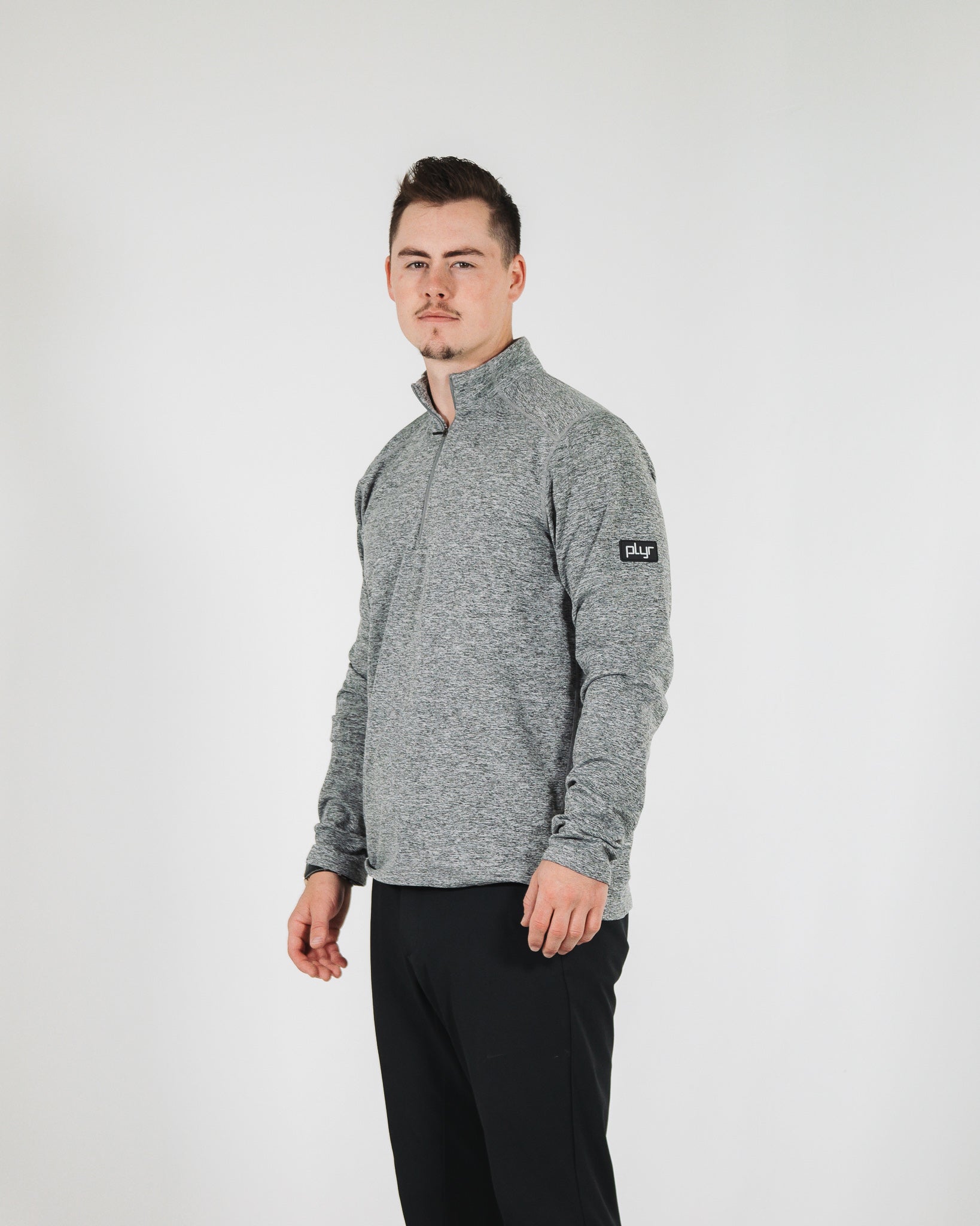 Core Quarter Zip - Heather Grey