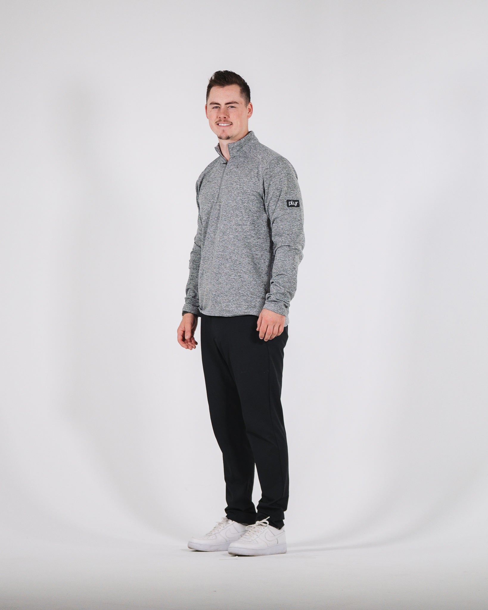 Core Quarter Zip - Heather Grey