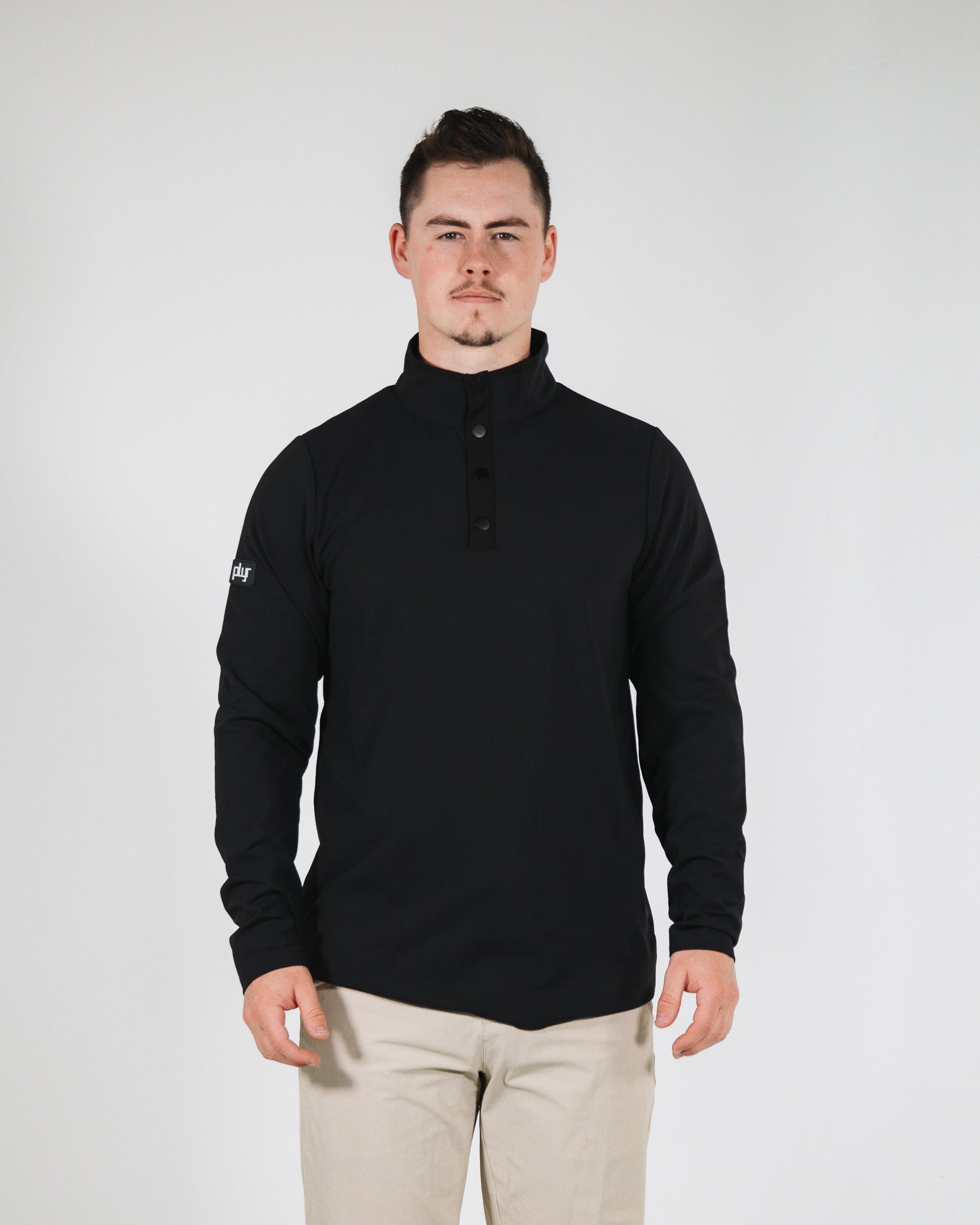 Tones Quarter Button - Black