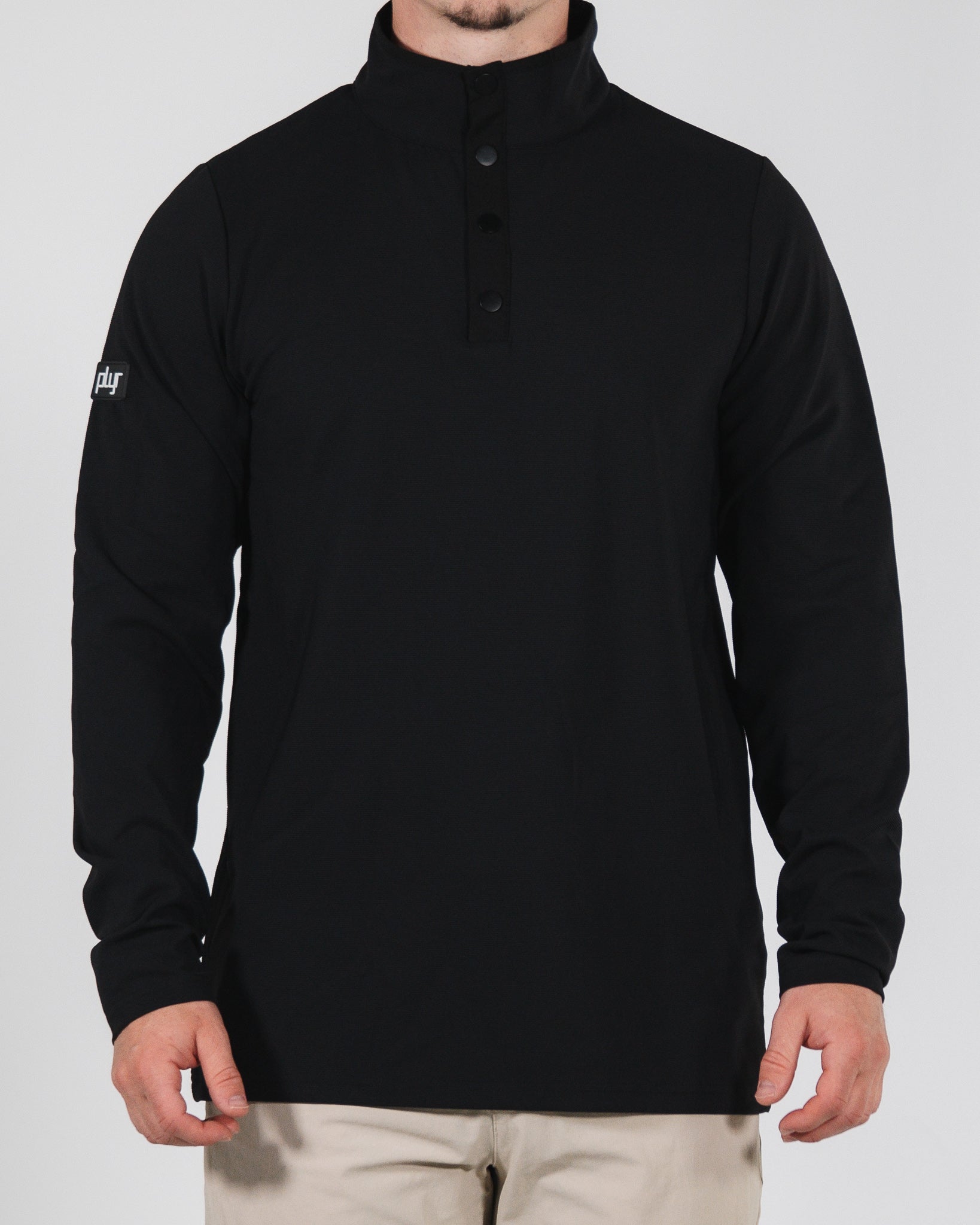 Tones Quarter Button - Black