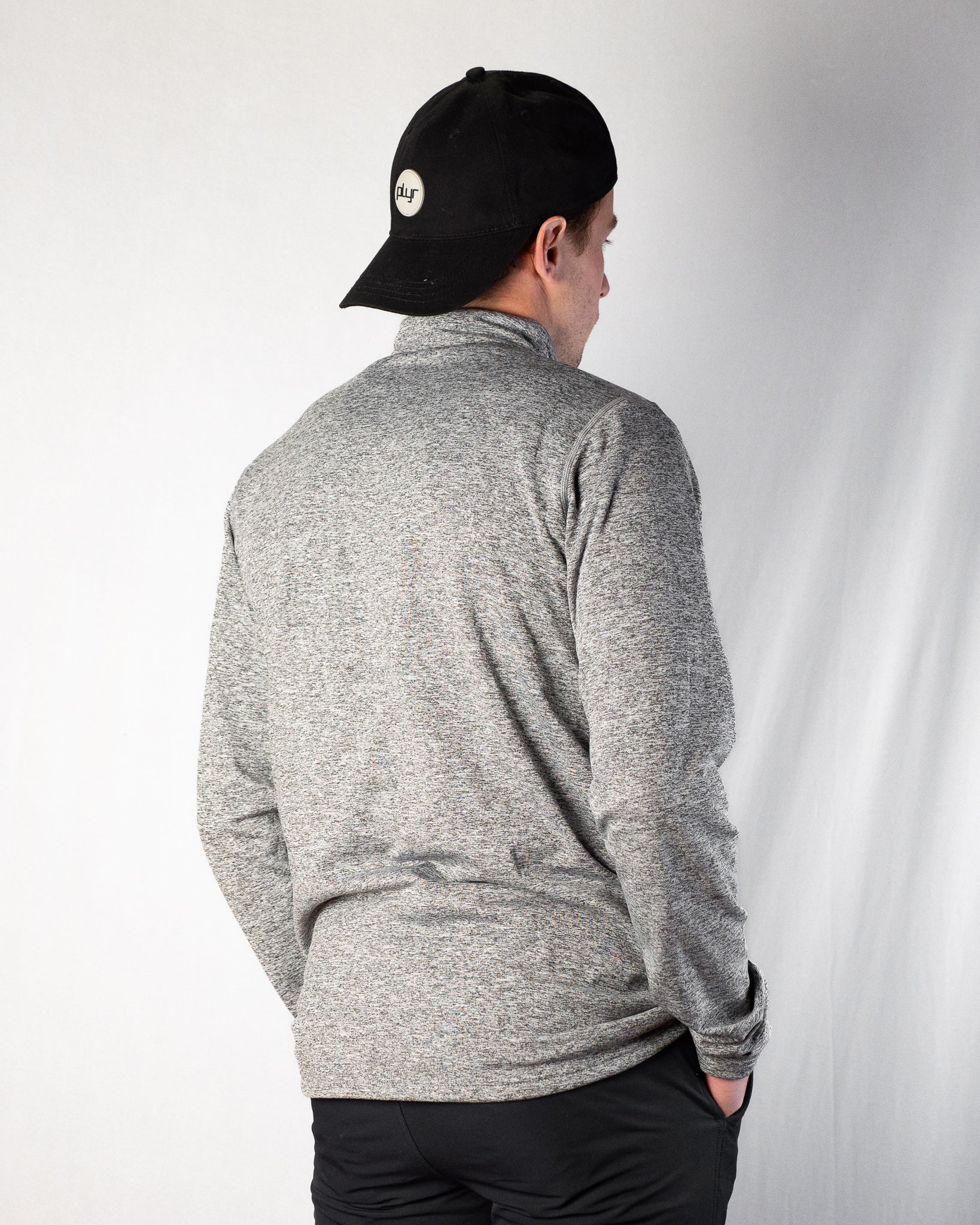 Core Quarter Zip - Heather Grey