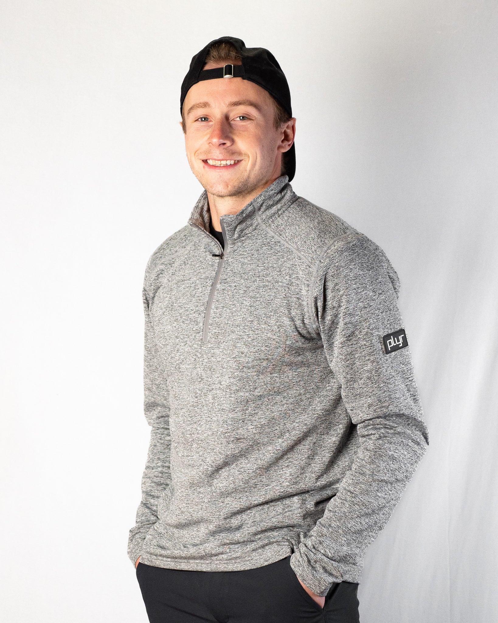 Core Quarter Zip - Heather Grey