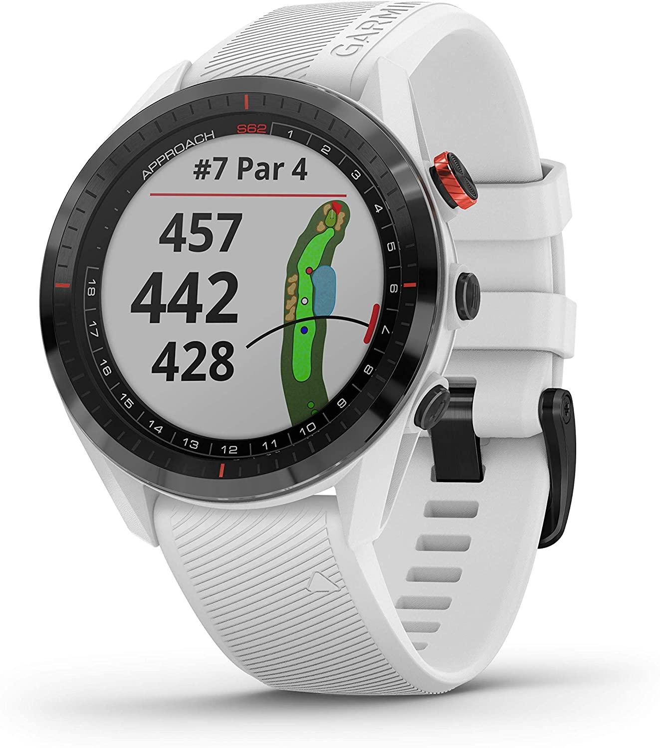 Approach S62 GPS Watch Pacific Golf Warehouse GARMIN __label: SALE, distance, GARMIN, golf tech, gps, rangefinder, rangefinders, tech, technology