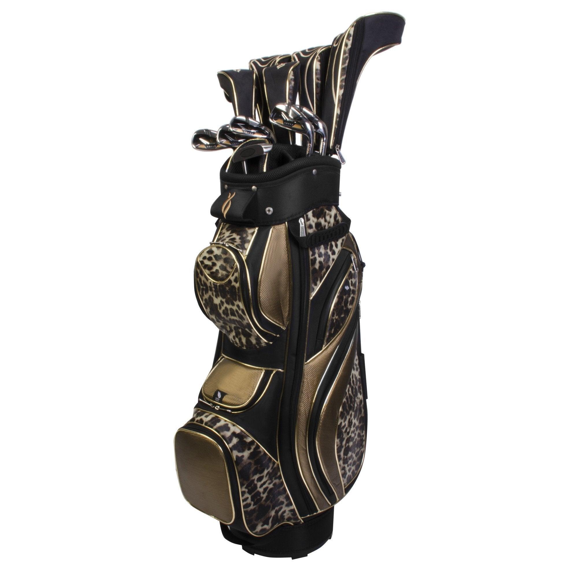 !&! SALE !$! Nancy Lopez Women’s Diva Cart Bag- Champagne & Cream online Leopard Print