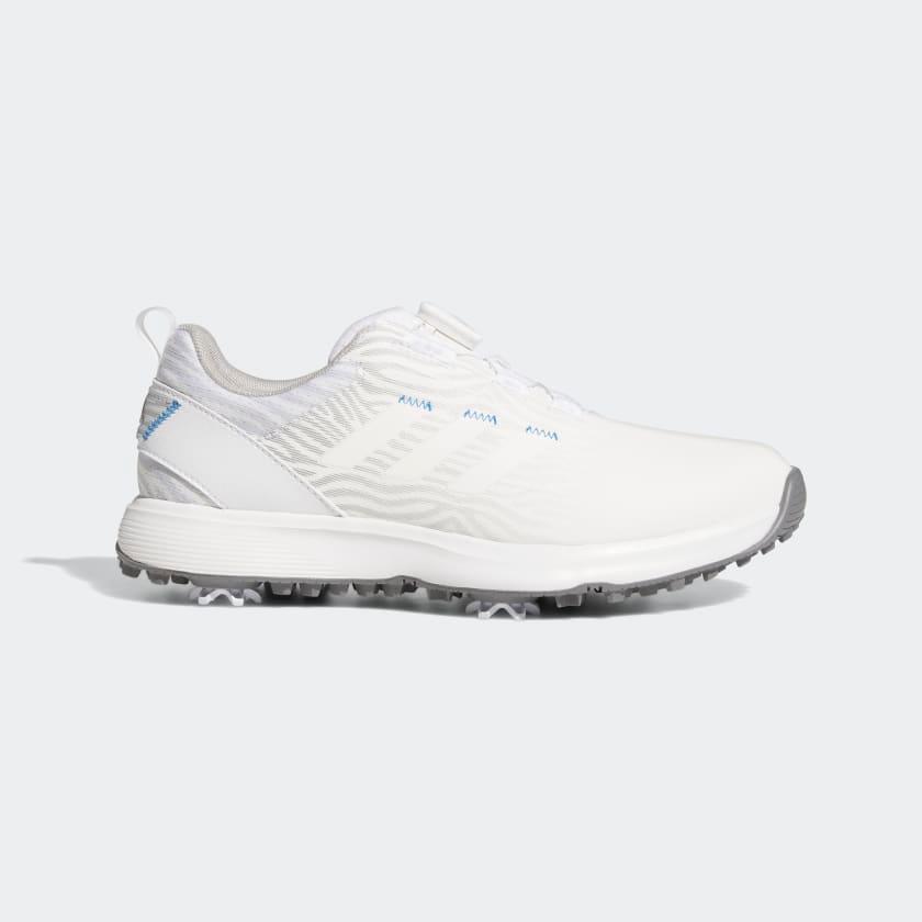 Adidas S2G BOA Women's Golf Shoe Pacific Golf Warehouse ADIDAS 100-200, adidas, colour-cloud-white-cloud-white-grey-two, golf-show, golf-show-location, size-6, size-6-5, size-7, size-7-5, size-8, size-8-5, size-9, under-100, womens-golf-shoes