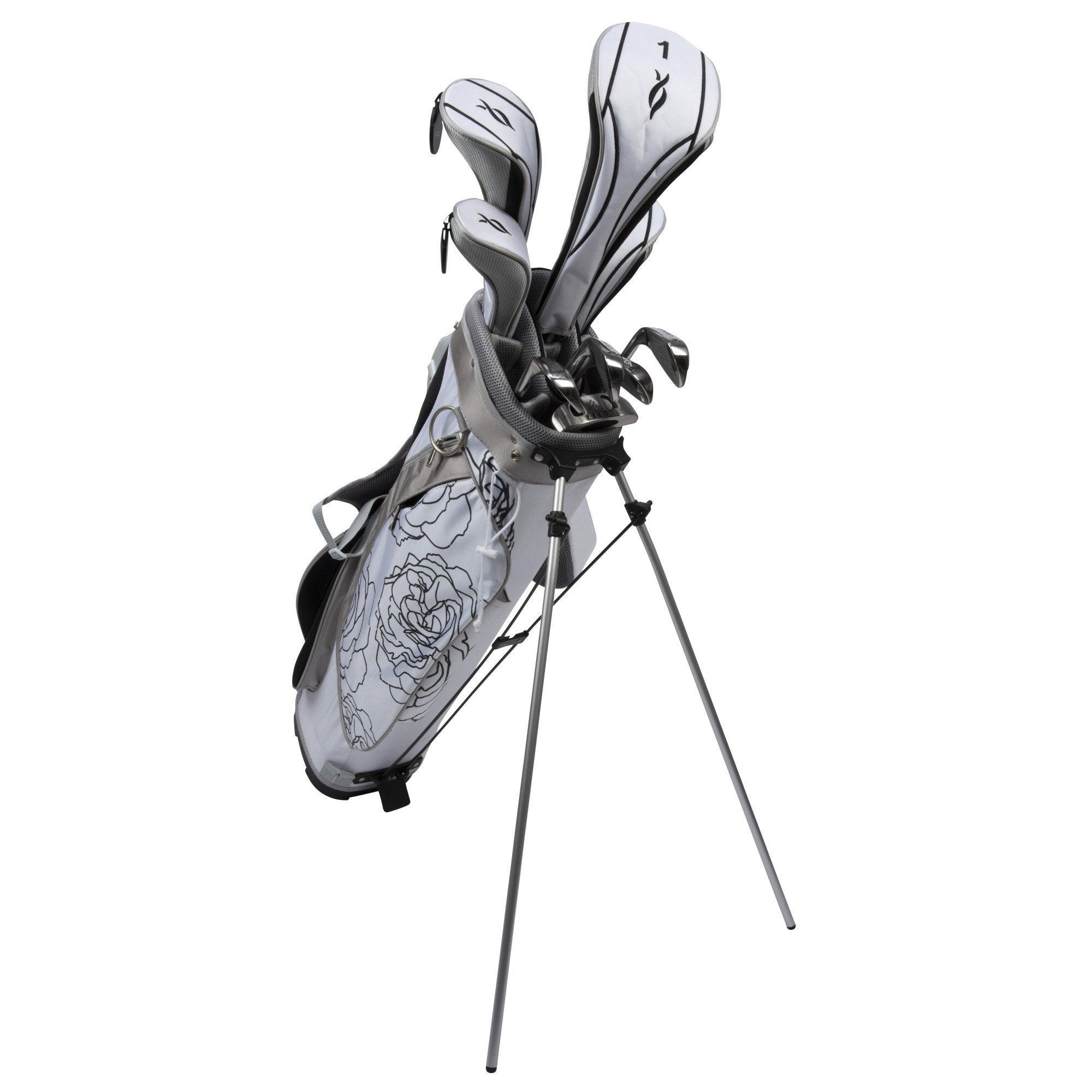 Nancy Lopez Ashley Stand Bag Package Set black/white Pacific Golf Warehouse Nancy Lopez Golf __label: NEW, nancylopezgolf, Package Sets, womens