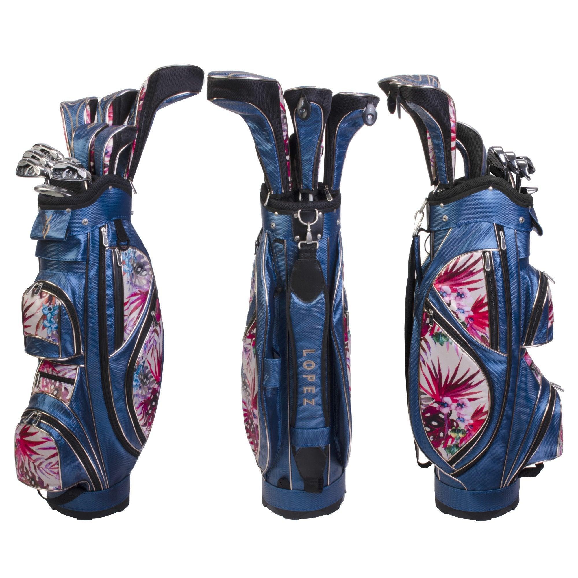 Nancy Lopez Ashley Package Set Blue Floral (Right Hand) Pacific Golf Warehouse nancylopez ladies, nancylopezgolf, Package Sets, womens
