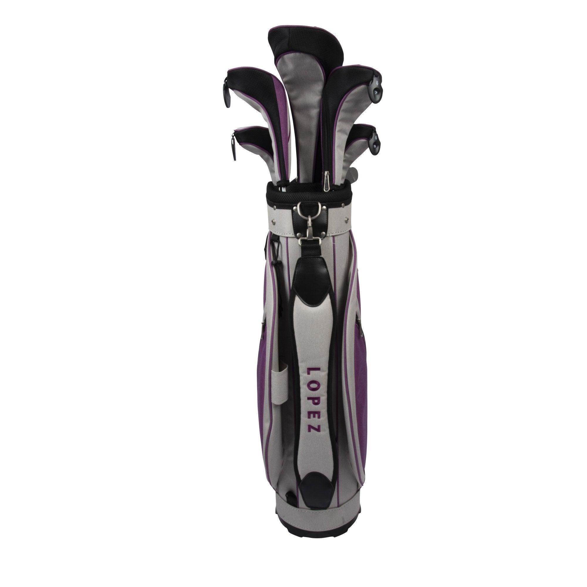 Nancy Lopez Golf Ashley Heather Package Set Grey/Purple (Left Hand) Pacific Golf Warehouse Nancy Lopez Golf nancylopezgolf, Package Sets
