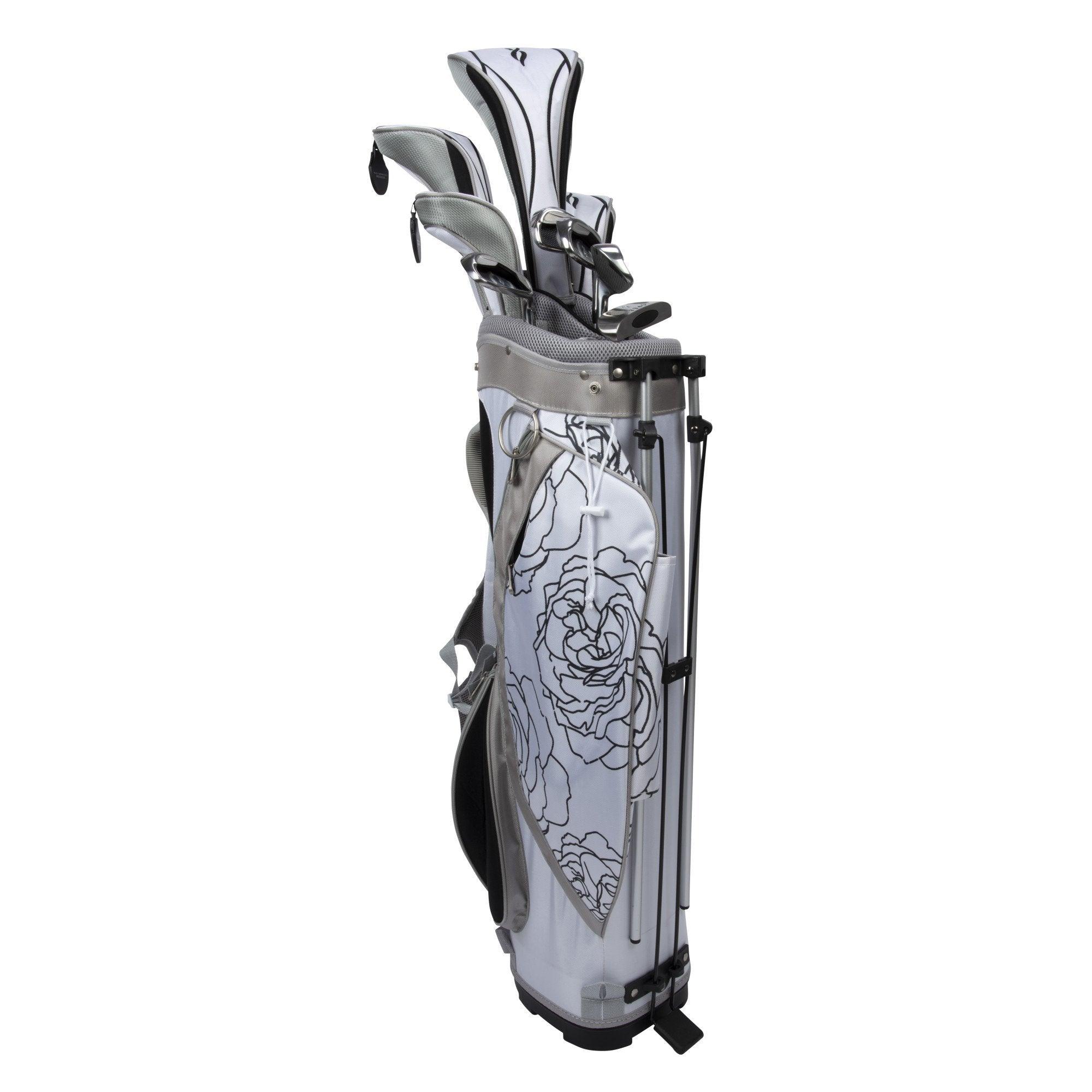 Nancy Lopez Ashley Stand Bag Package Set black/white Pacific Golf Warehouse Nancy Lopez Golf __label: NEW, nancylopezgolf, Package Sets, womens