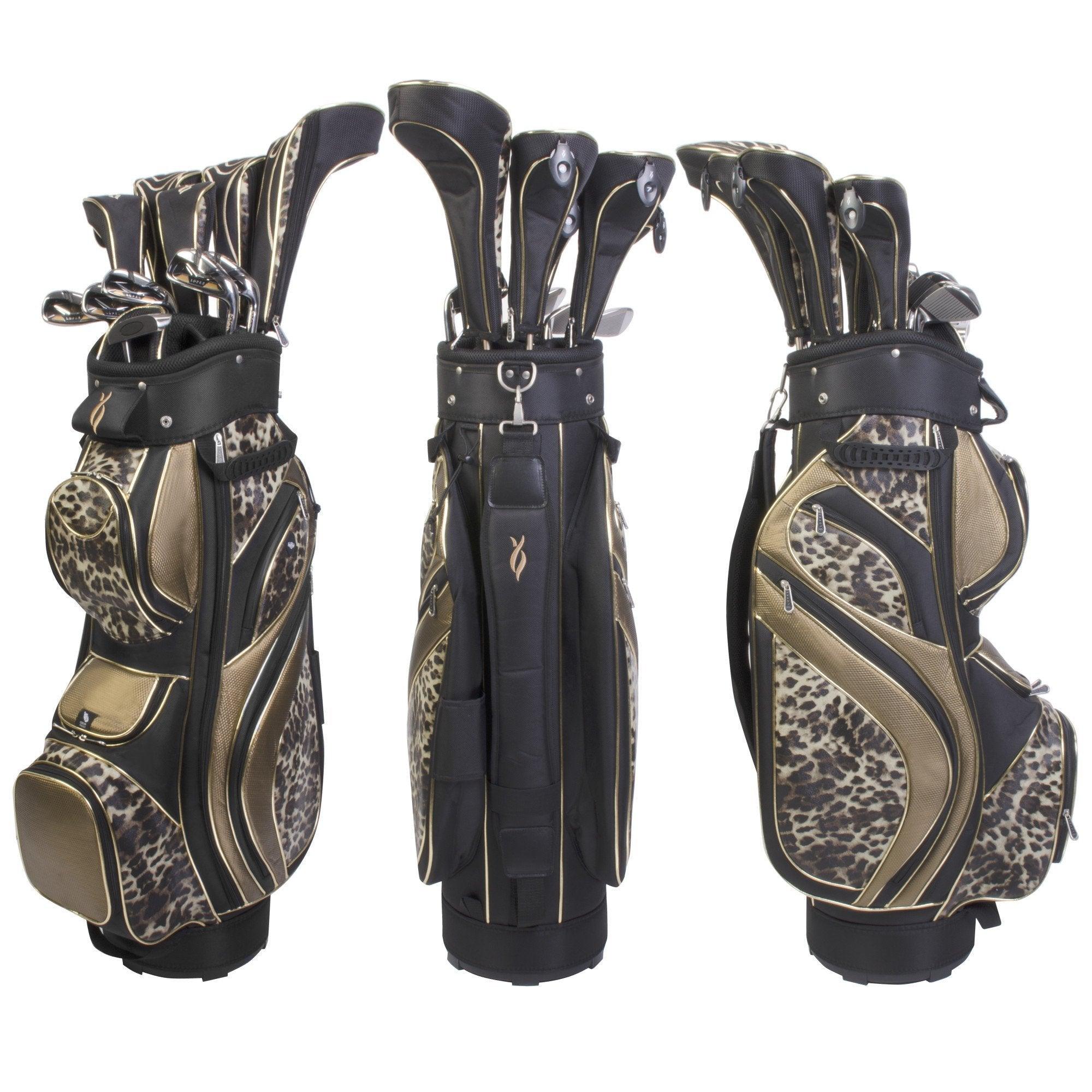 Nancy Lopez Zenith Package Set Bronze Leopard (Right Hand) Pacific Golf Warehouse Nancy Lopez Golf nancylopezgolf, Package Sets, womens