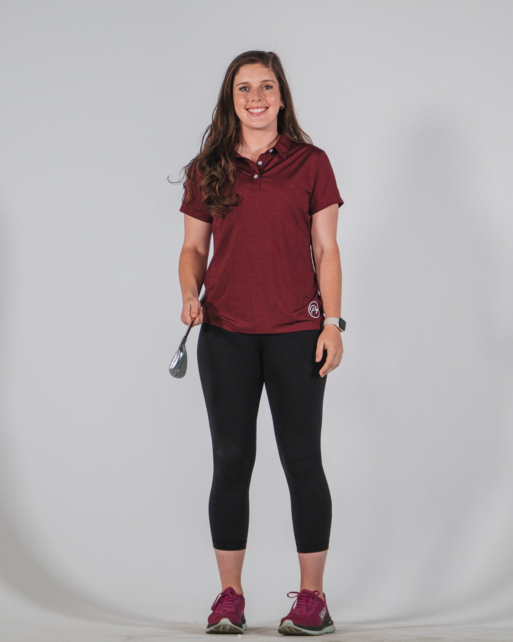 Women's Functional Polo - Maroon