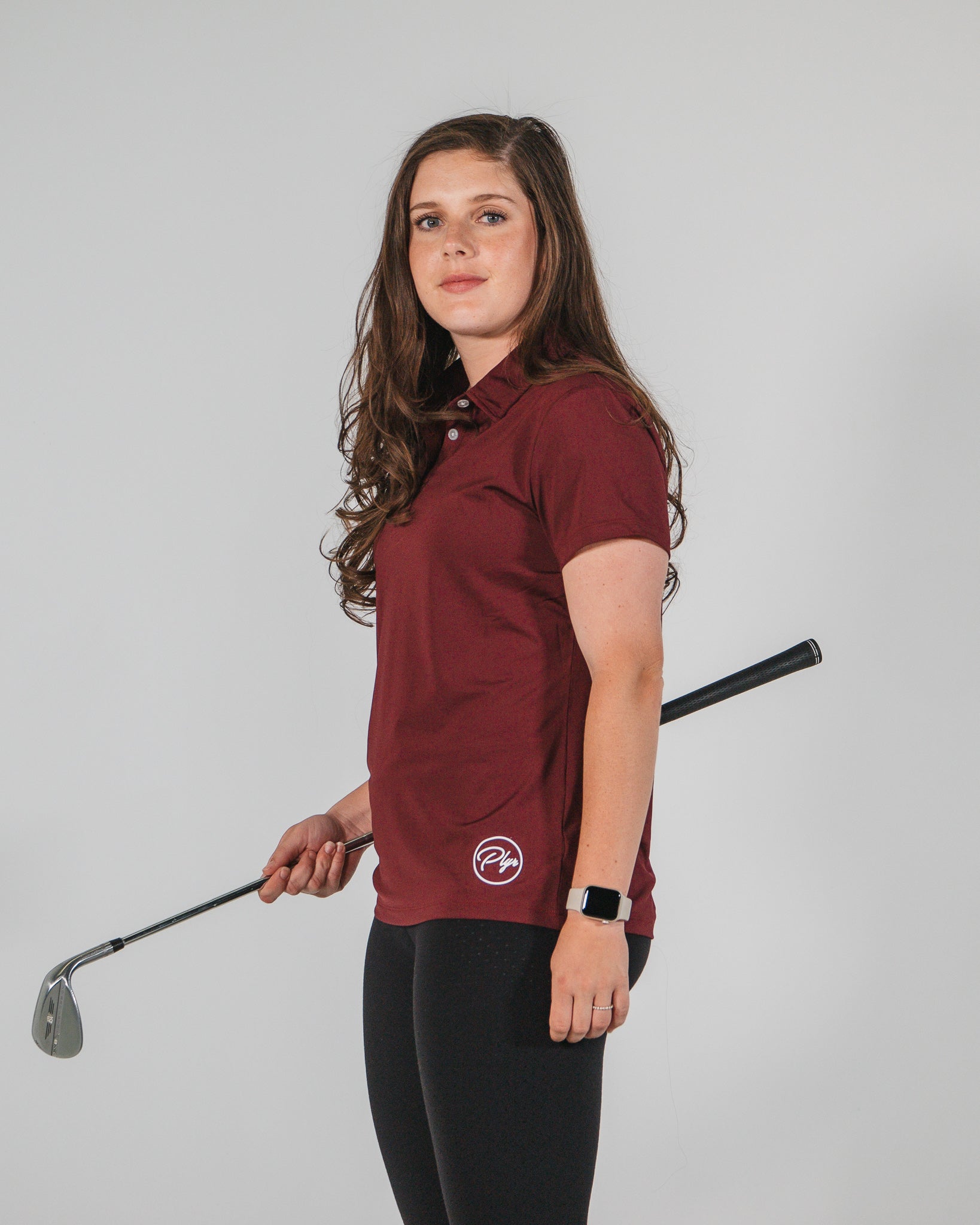 Women's Functional Polo - Maroon