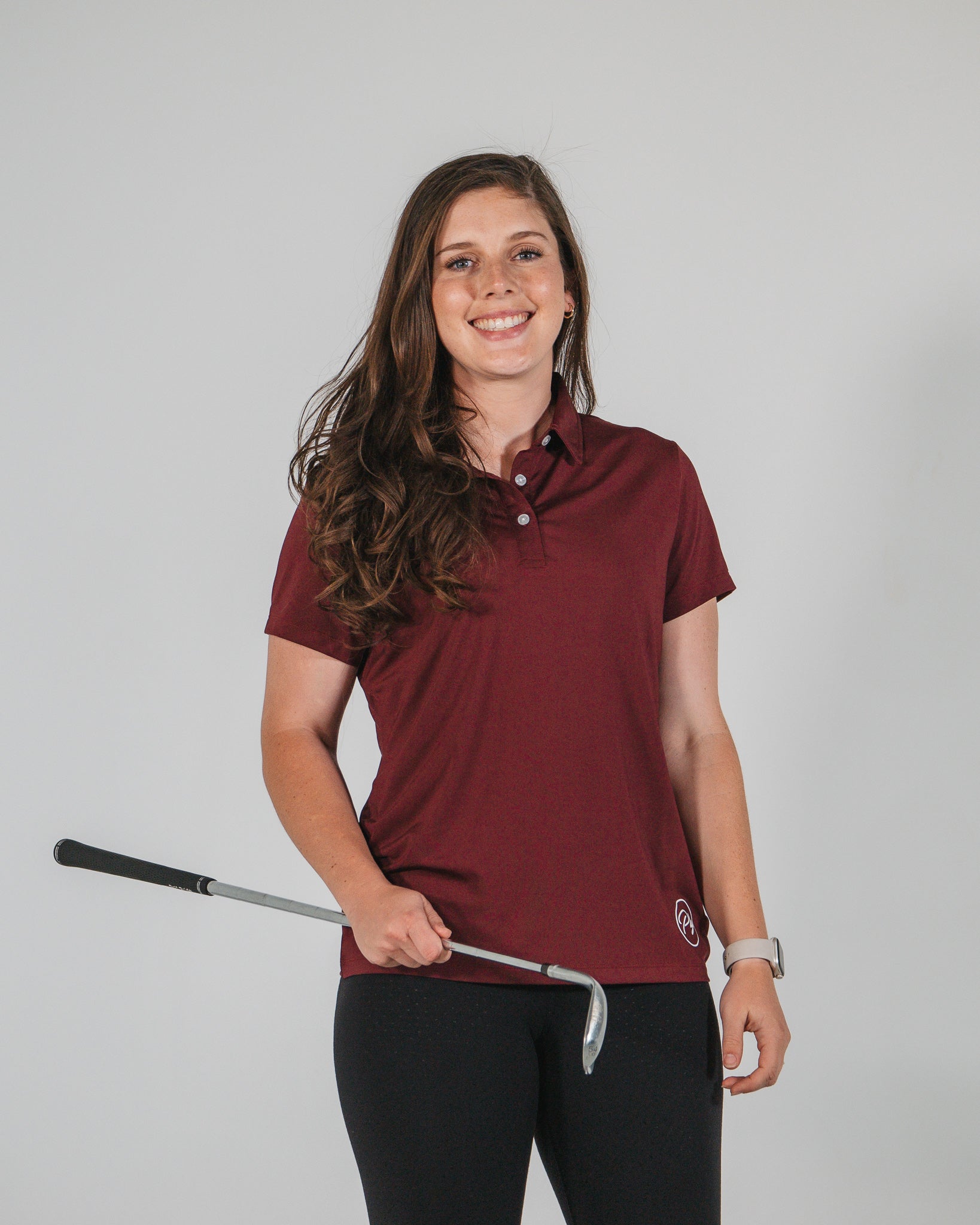 Women's Functional Polo - Maroon