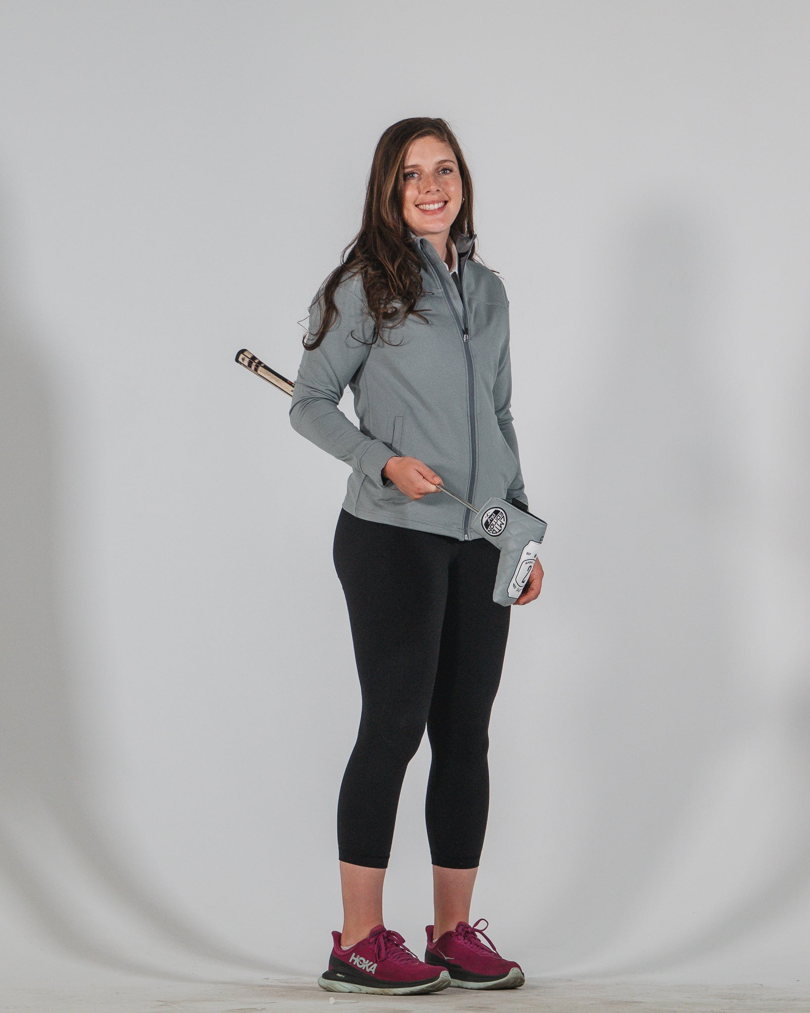 Women's Etiquette Full Zip - Heather Grey