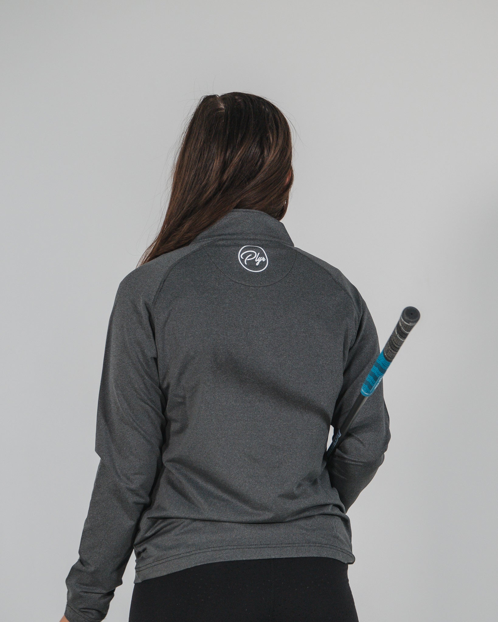 Women's Etiquette Quarter Zip - Heather Charcoal