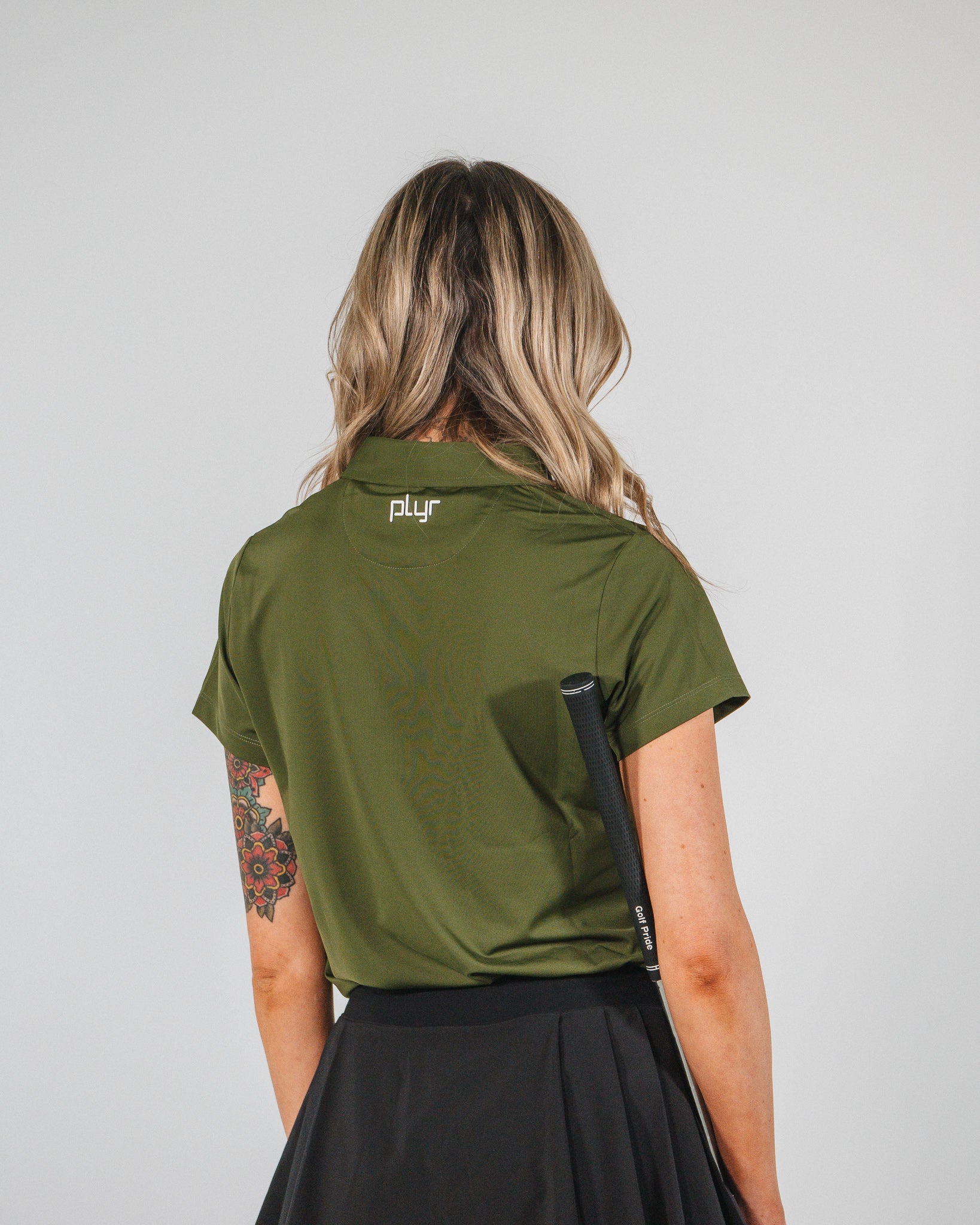 Women's Functional Polo - Army Green