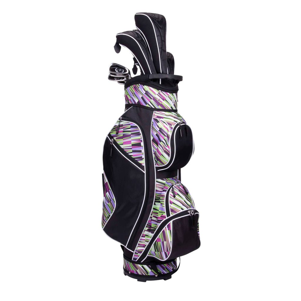 Nancy Lopez Golf Ashley 18-Piece Cart Bag Package Set - Flamingo